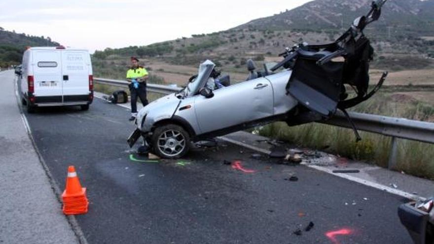 Un dels vehicles implicat en l&#039;accident.