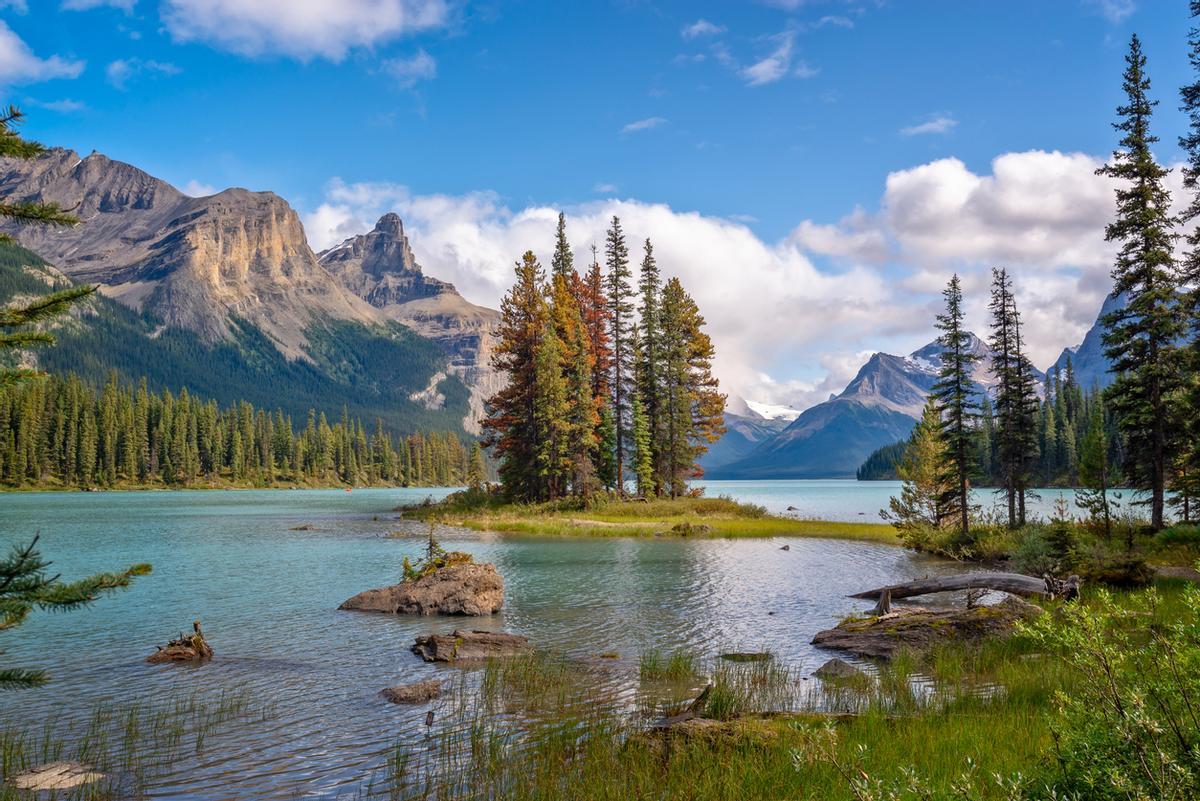 El Parque Nacional de Jasper en Alberta, Canadá