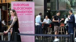 Imagen del congreso European Blockchain, en Hotel Hyatt Regency Barcelona, en junio de 2022.