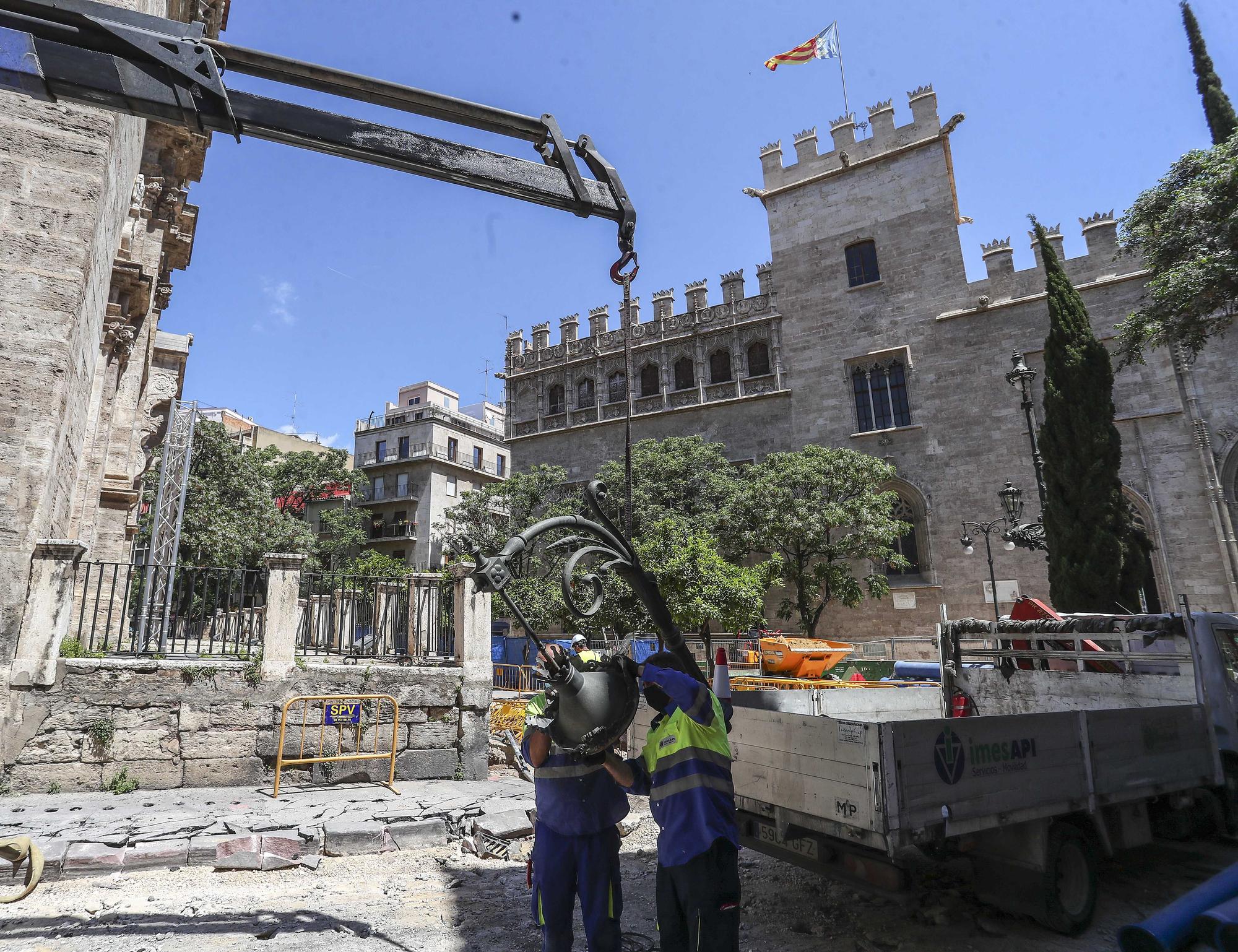 Así avanzan las Obras de la Plaza de Brujas