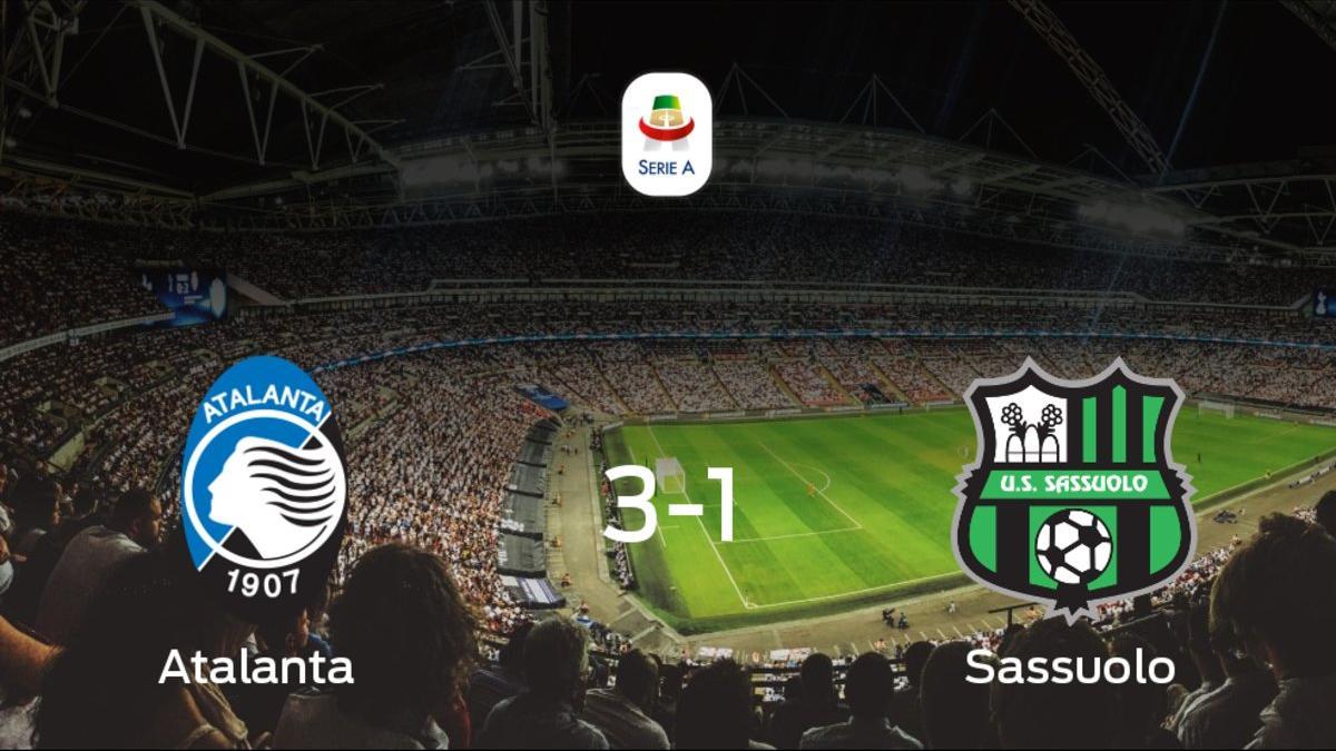 Los tres puntos se quedaron en casa: Atalanta 3-1 Sassuolo