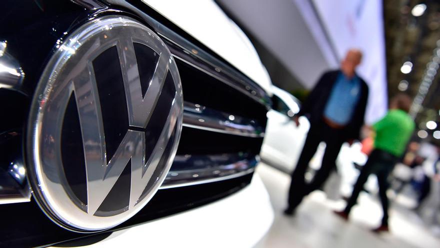 Calandra de un modelo de Volkswagen . // AFP