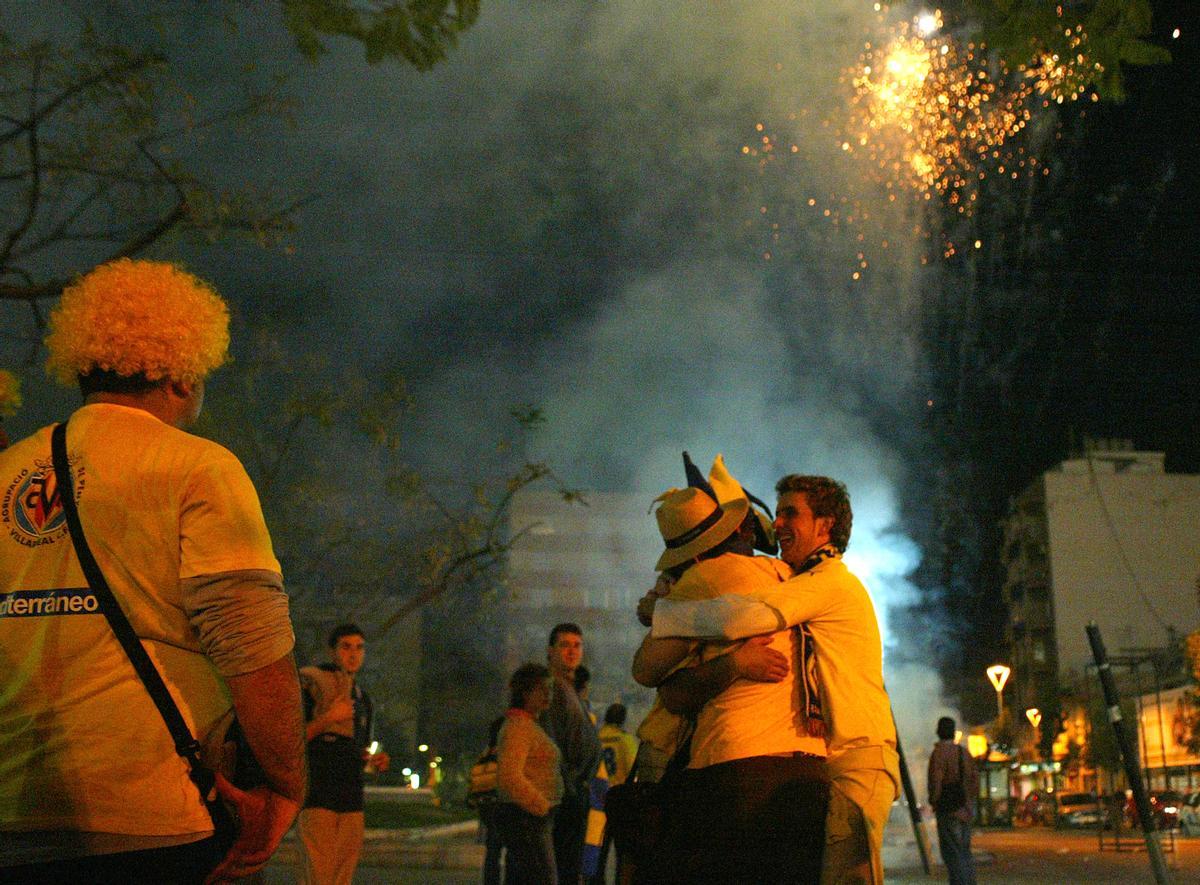 Celebración tras el pase a semifinales.