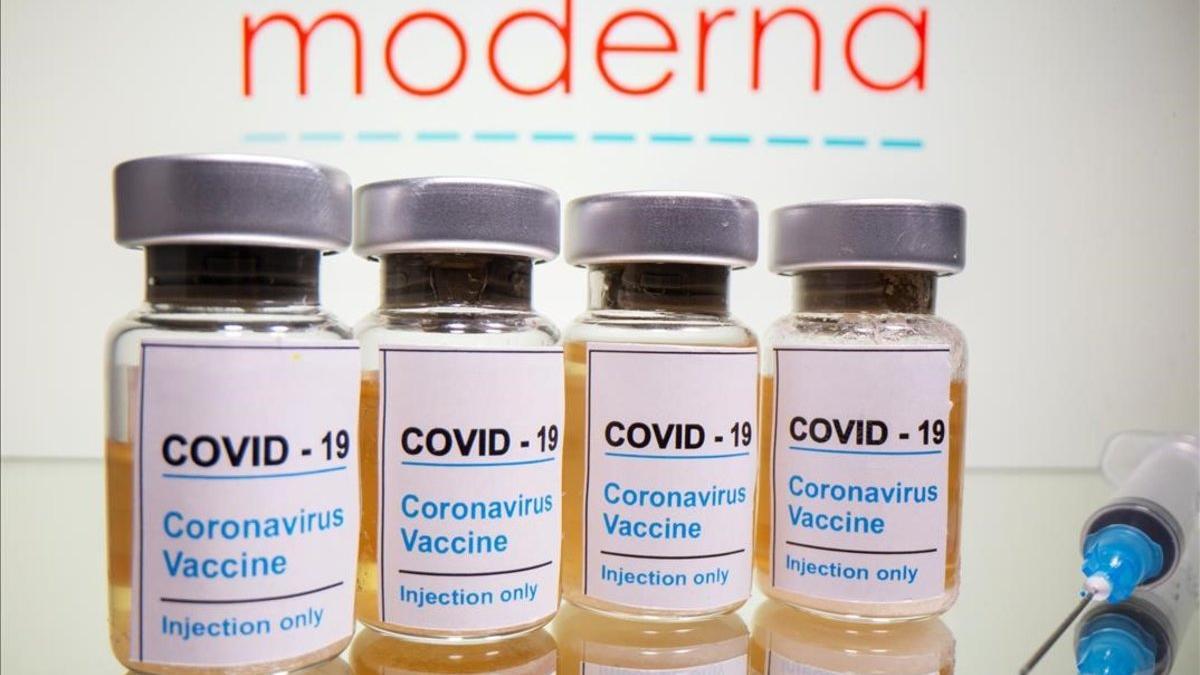 Dosis de la vacuna del coronavirus de la empresa Moderna