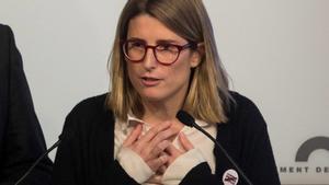 Elsa Artadi, durante una comparecencia en el Parlament.