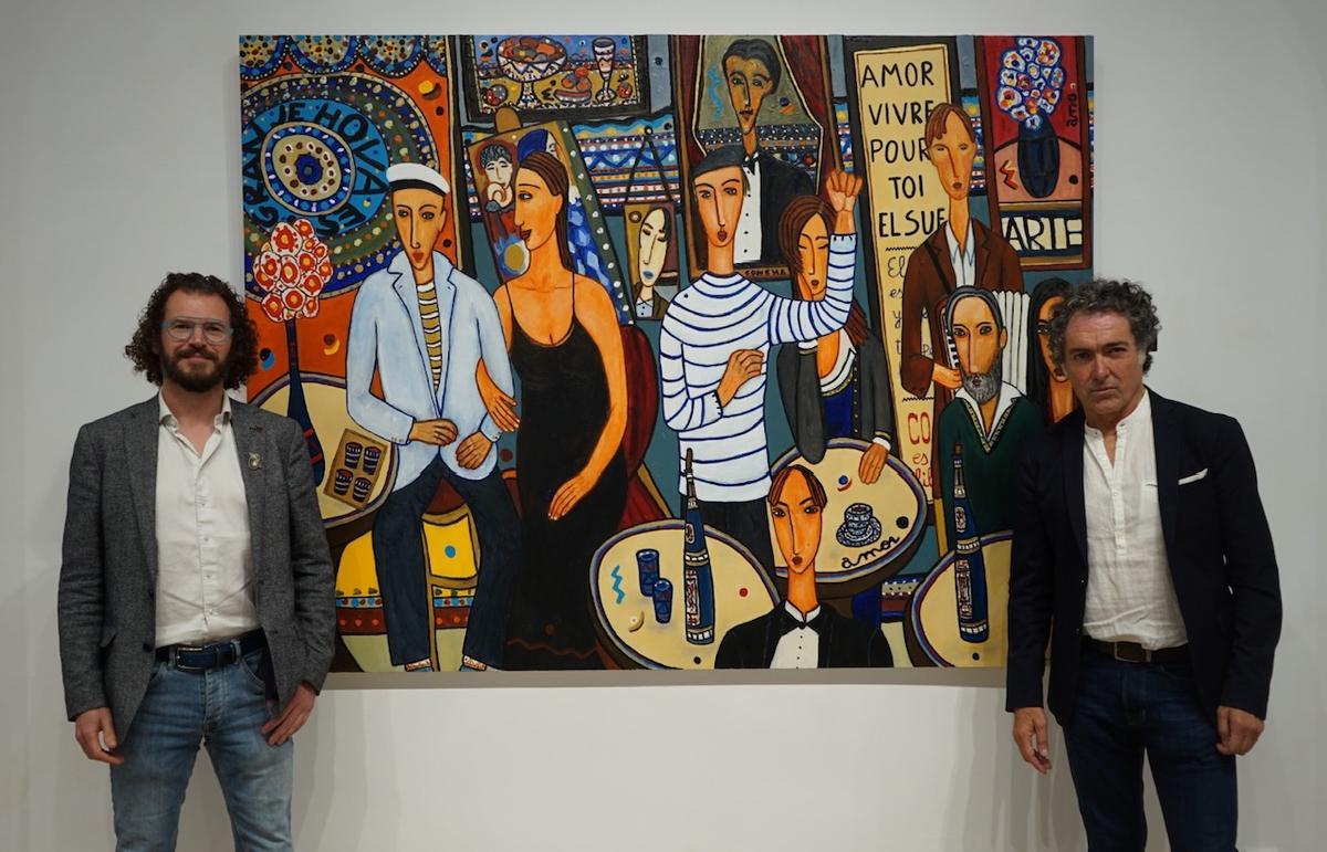 Stéphane Debost, de In Arte Veritas, y Antonio Camaró