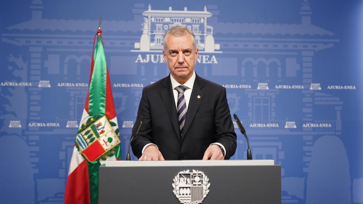 El lehendakari saliente, Iñigo Urkullu.