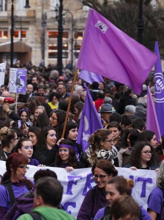 Manifestación del día de la mujer en Gijón