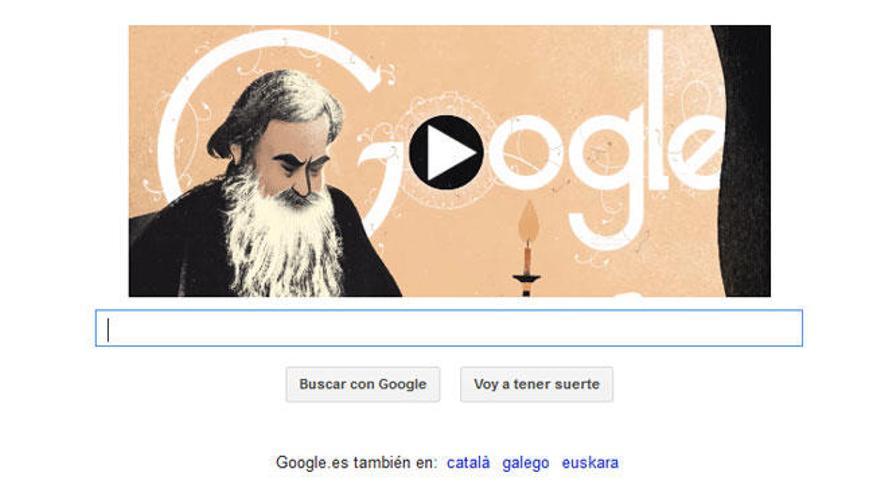 León Tolstói, homenajeado con un doodle interactivo - La Provincia