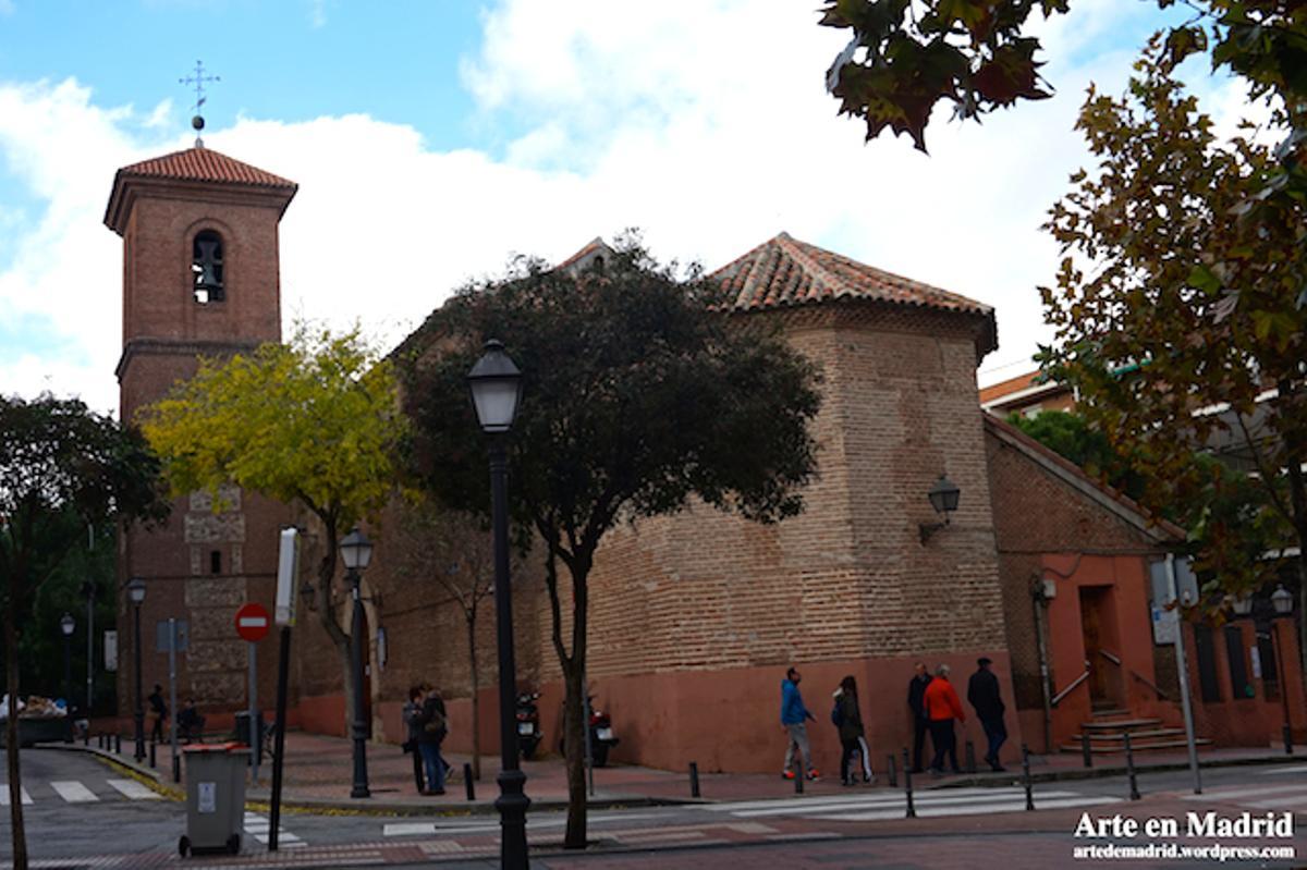 Iglesia de Santa María la Blanca en Canillejas que resalta por su techumbre mudéjar