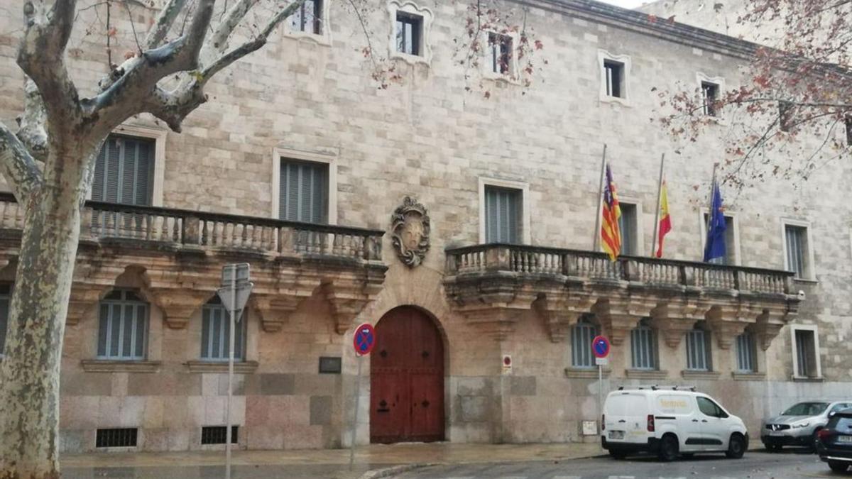 Fachada de la sede de la Audiencia Provincial, en Palma. | E. P.