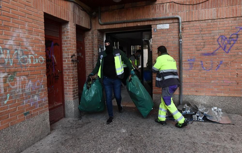 Hallan 300 plantas de marihuana en una casa del barrio del Infante de Murcia