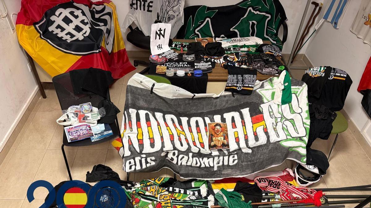 Vídeo | Un detenido y armas intervenidas tras frustrarse dos reyertas entre ultras previas al Betis-Sevilla