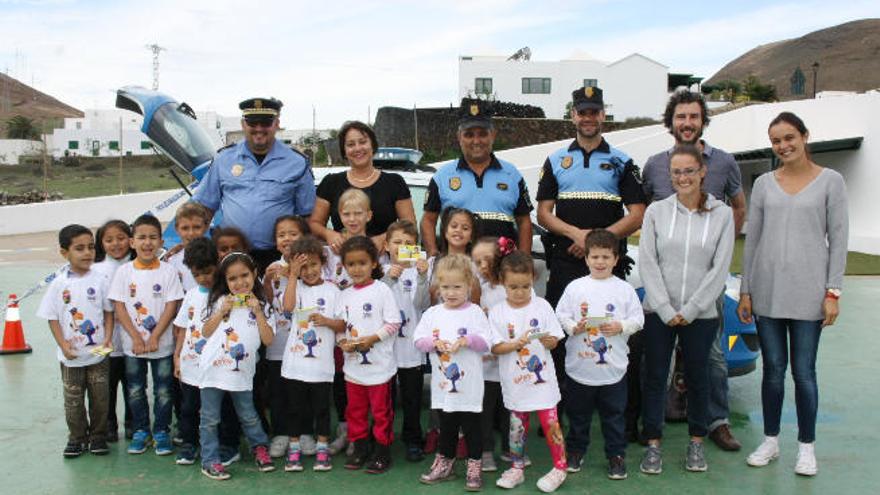 Seguridad vial para los escolares de Yaiza