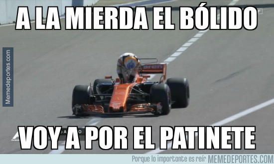 Los mejores memes del nuevo abandono de Alonso en Rusia