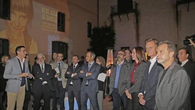 El acto de presentación del nuevo sistema inteligente de gestión de suministro de agua, ayer en el Palau Ducal de Gandia.
