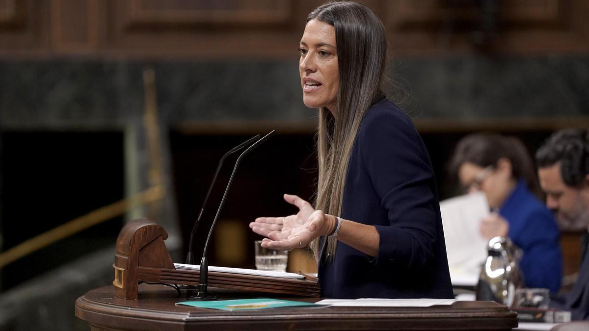 Miriam Nogueras en el Congreso de los Diputados.
