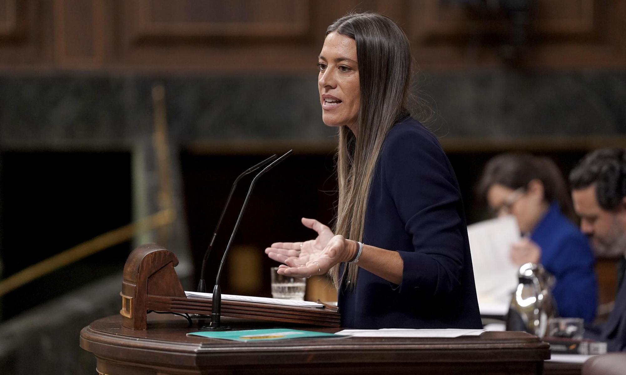 Miriam Nogueras, Junts. Pedro Sánchez comparece en el Congreso de los Diputados.