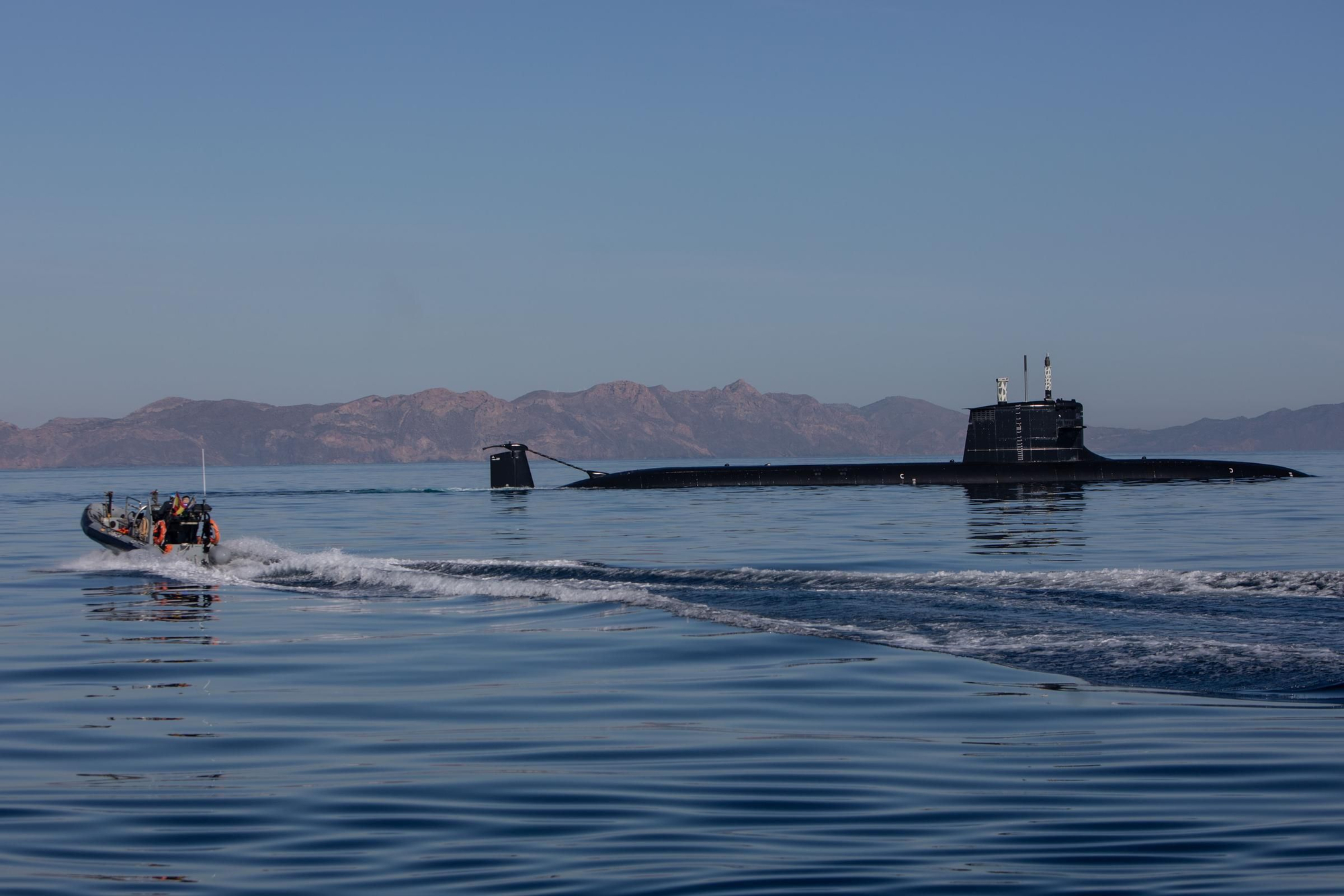 Últimas pruebas del submarino S-81 en Cartagena