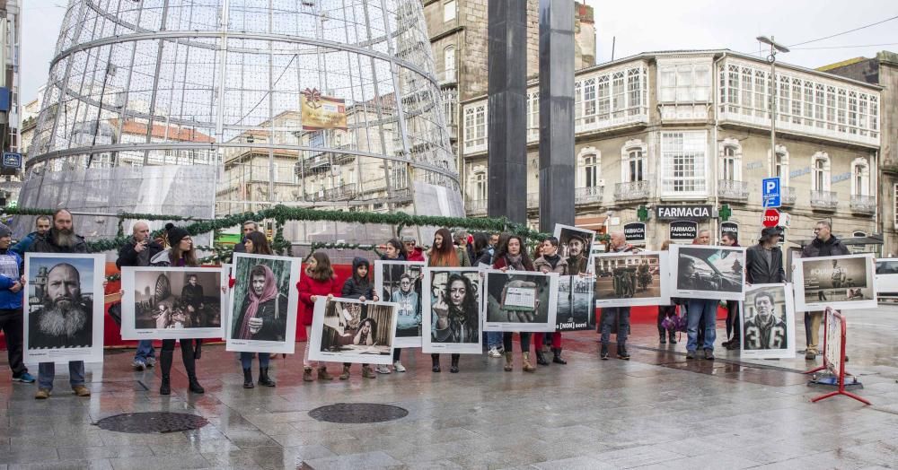 La muestra "O Vigo que [NON] sorrí" toma la calle