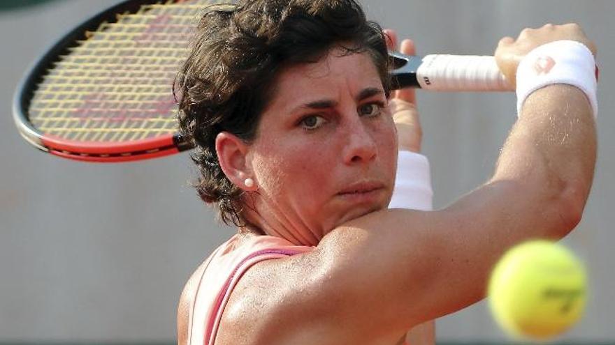Carla Suárez, en su participación en esta edición de Roland Garros.