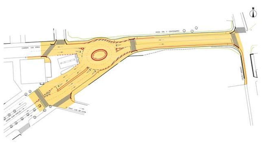 Ibi ultima una rotonda para regular el acceso desde Alcoy