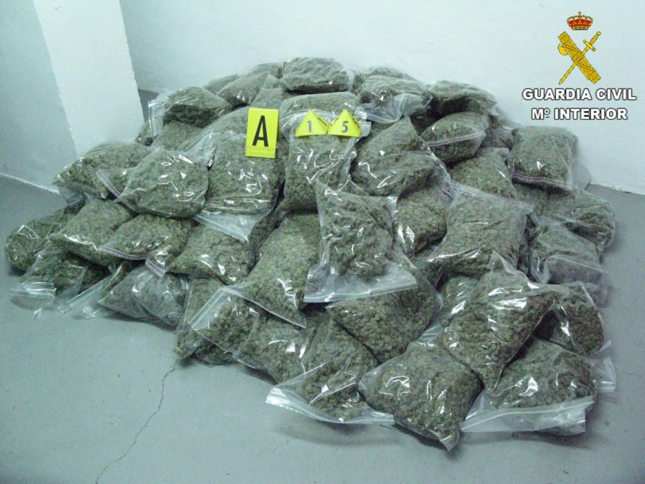 Desarticulada una banda internacional que traficaba con marihuana desde Alicante