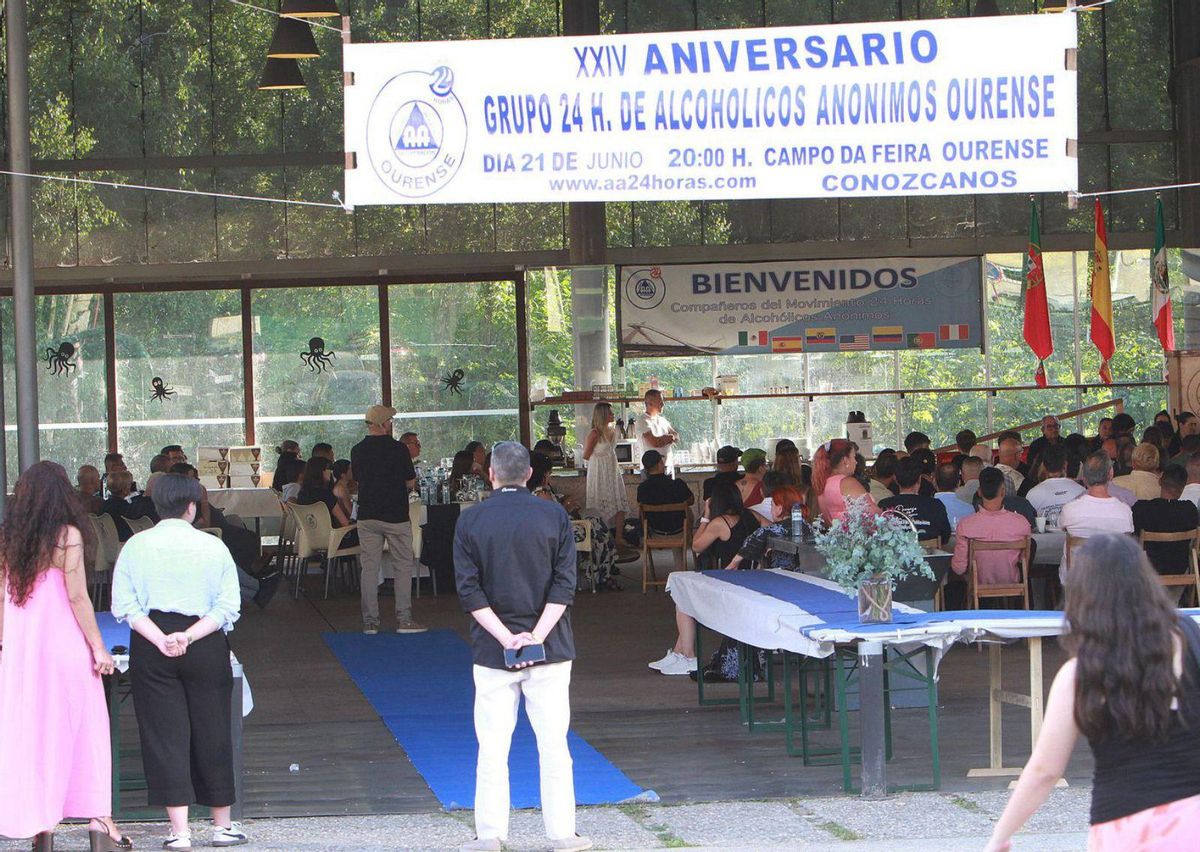 Aniversario del Grupo 24 Horas de Alcohólicos Anónimos en Ourense, el pasado día 21. | FDV