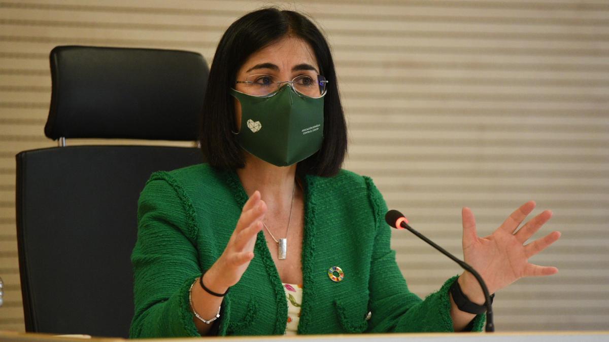 La ministra de Sanidad, Carolina Darias