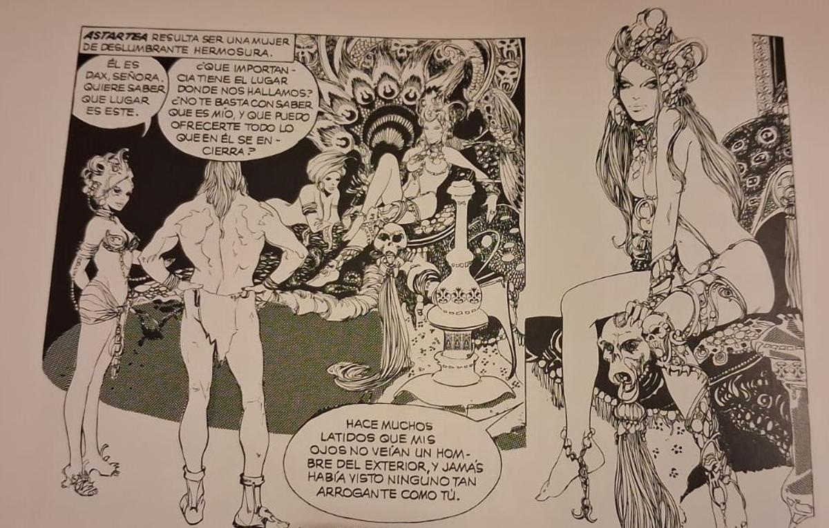 Ilustraciones de 'Dax el guerrero', de Esteban Maroto.