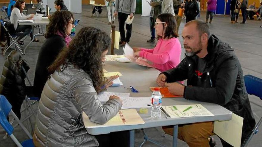 Joves de la Cerdanya participant en la Fira del Treball celebrada aquest any al Palau de Congressos d&#039;Alp