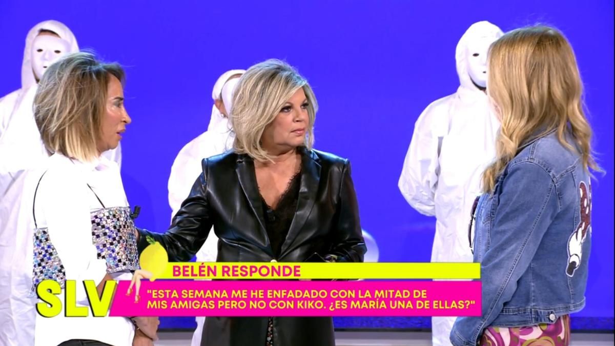 María Patiño, Terelu y Belén Rodríguez en 'Sálvame'