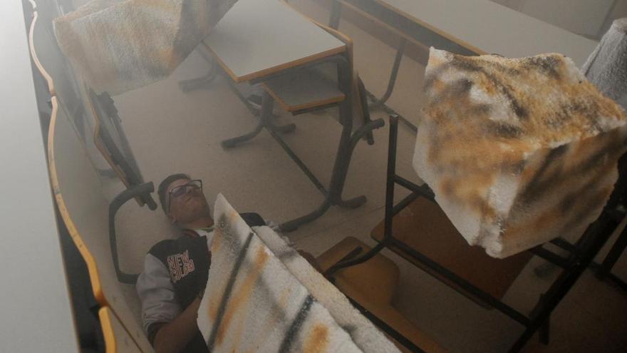 Simulacro de atentado terrorista en la Facultad de Medicina