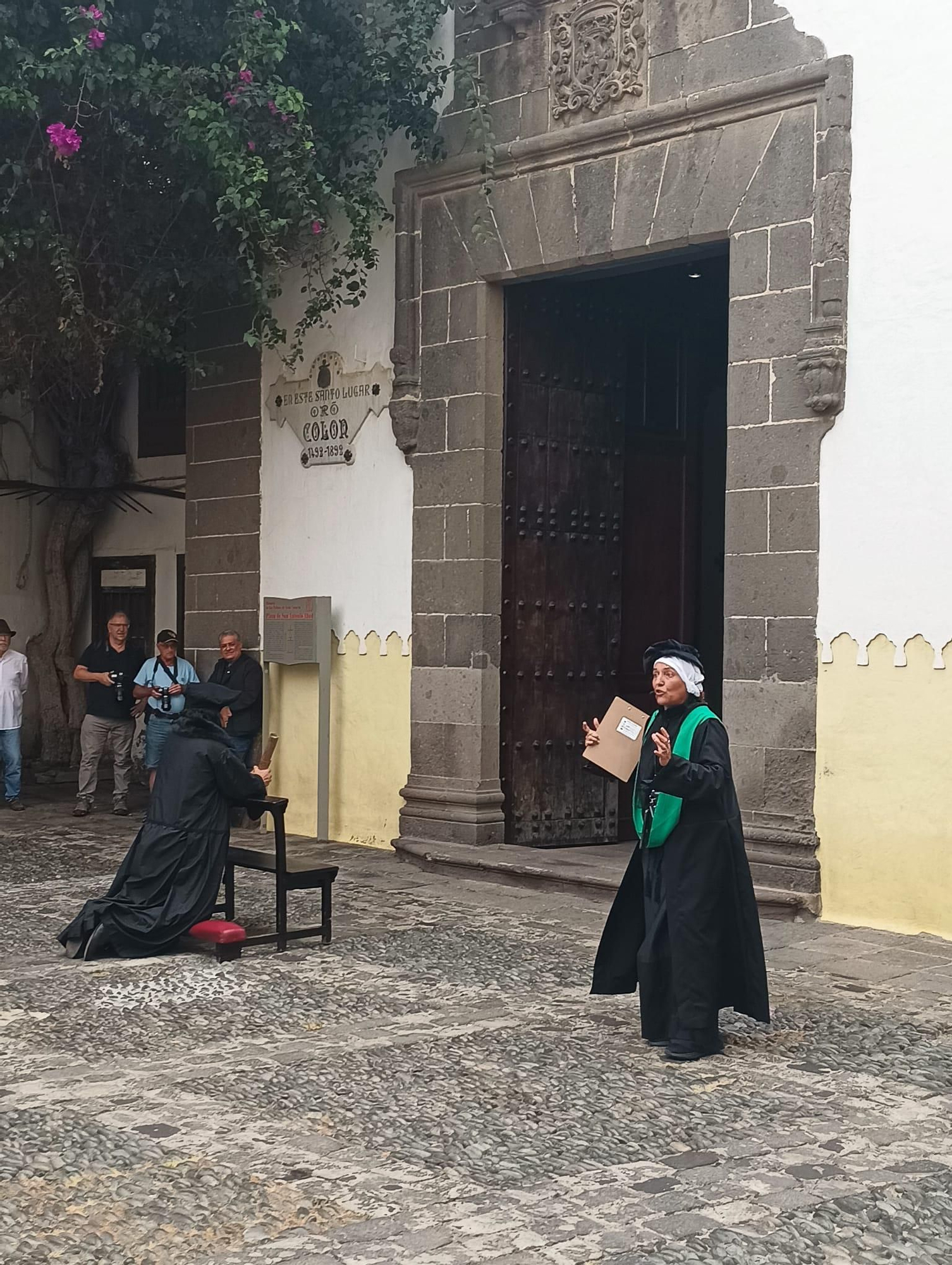 Viaje en el tiempo escenificado a la cuna de las 3 Palmas en Vegueta