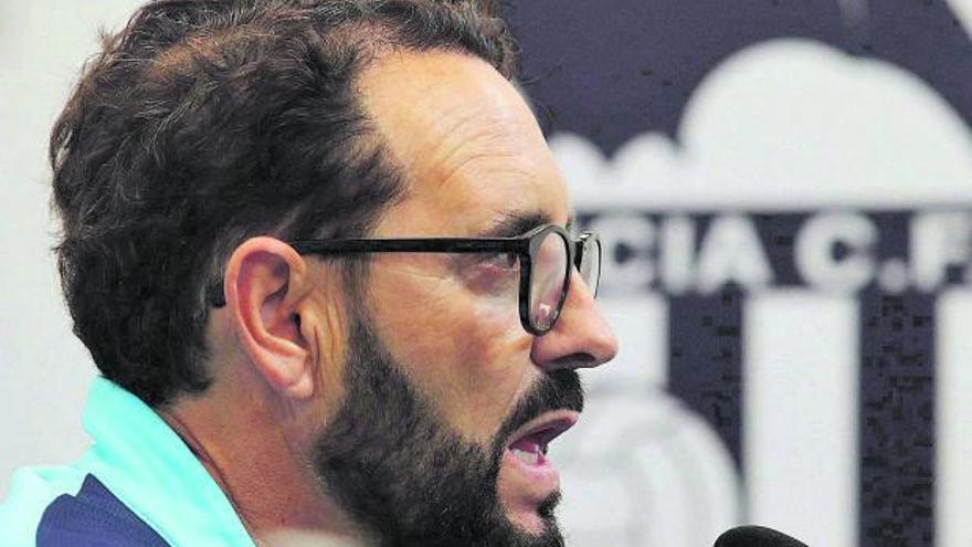 José Bordalás, ayer, en la sala de prensa. | F.CALABUIG