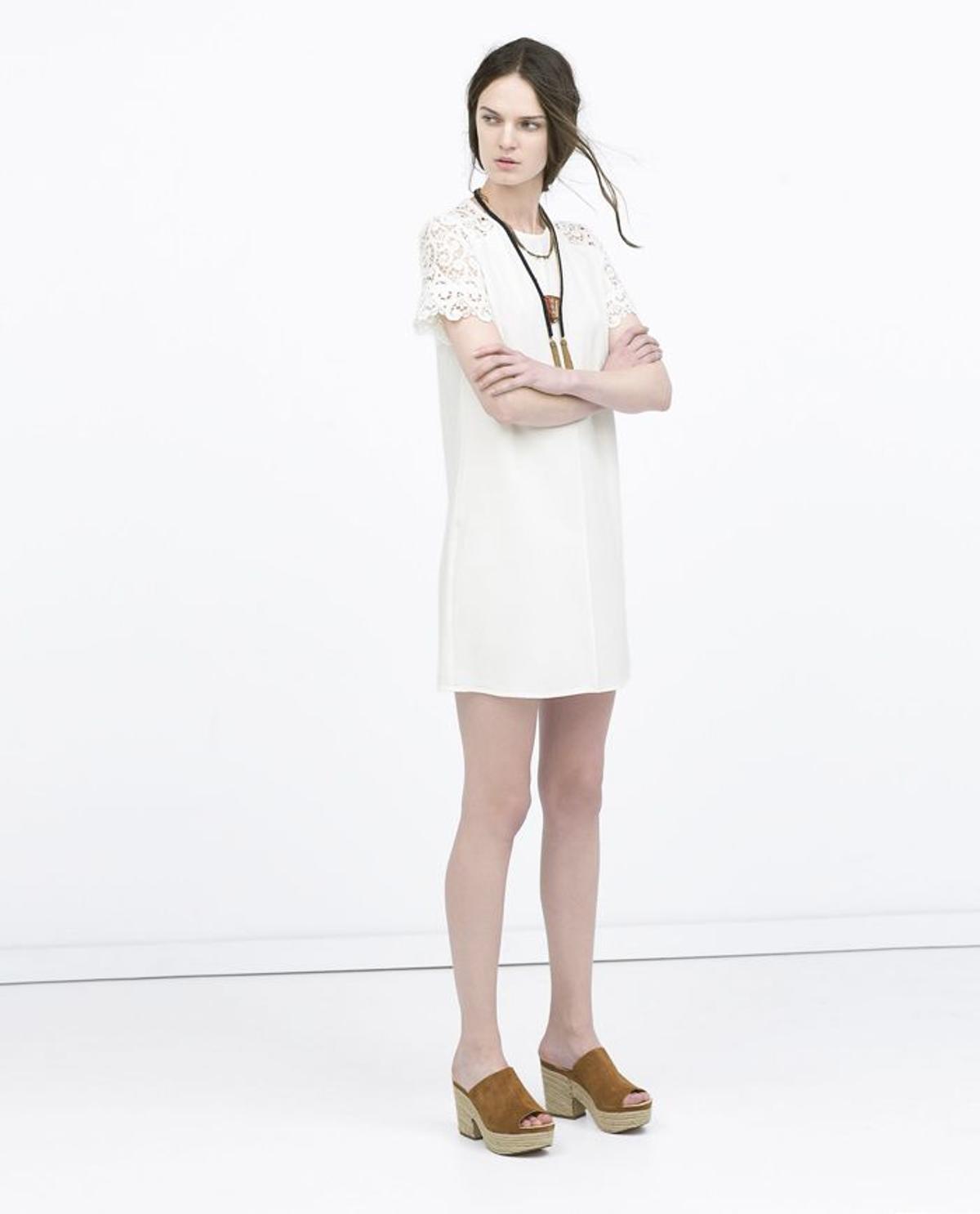 Rebajas 2015, vestido blanco de Zara