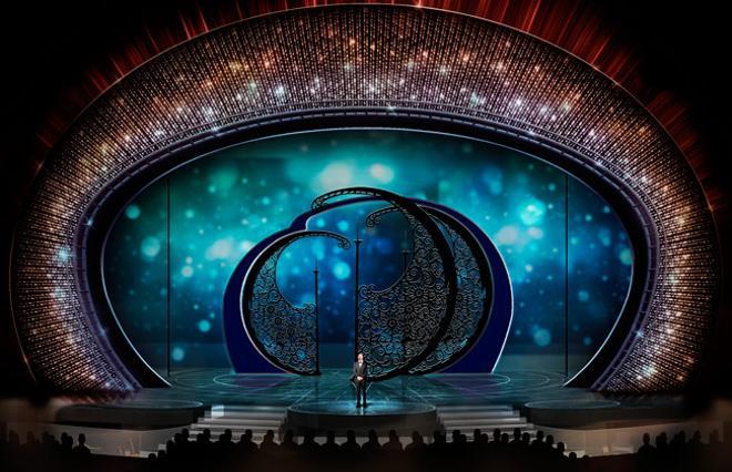 El escenario de Swarovski de los Oscar 2018