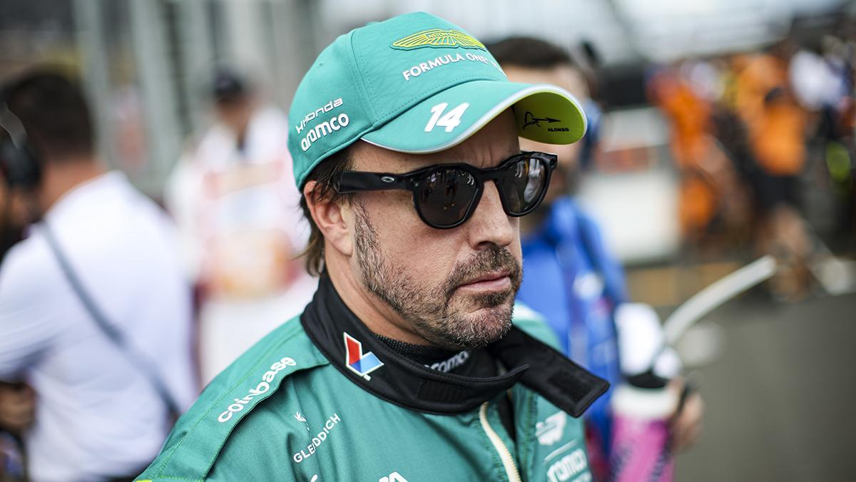 El español Fernando Alonso, bicampeón del mundo y piloto estrella de Aston Martin-Honda.
