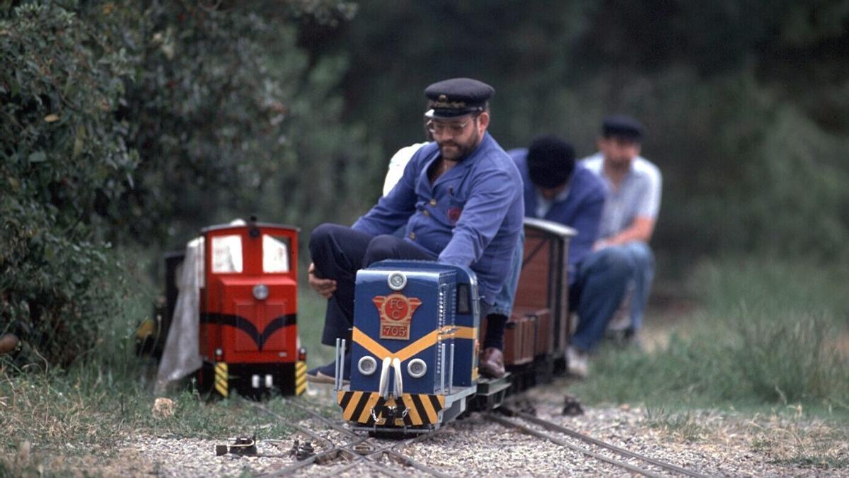 Tren del parque de l'Oreneta.