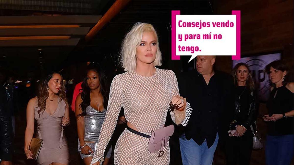 Khloé Kardashian y sus coletas 'algodón de azúcar'