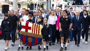 La representación del Barça en el acto institucional de la Diada de Catalunya