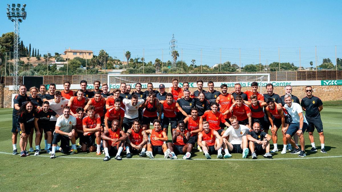 La expedición del Mallorca, al completo en Marbella.
