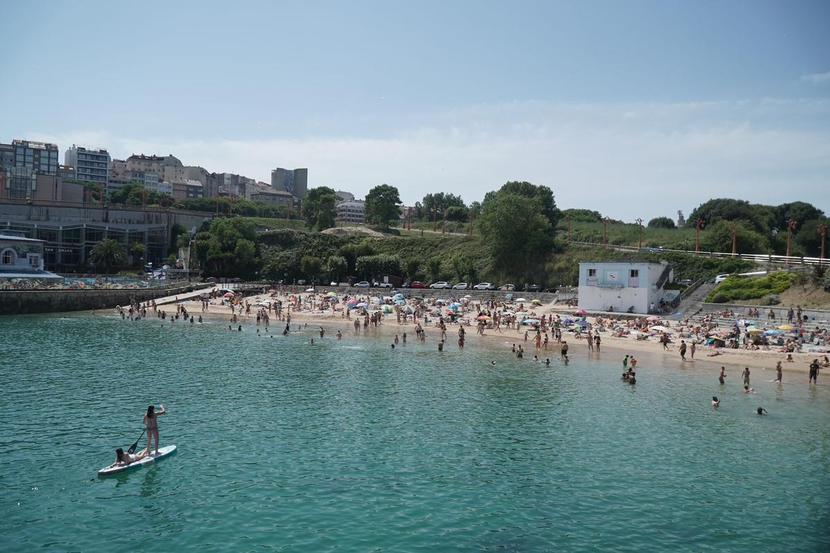 A Coruña marcó su récord de temperatura en un mes de junio con 35,7 grados. A Coruña marcó su récord de temperatura en un mes de junio con 35,7 grados.