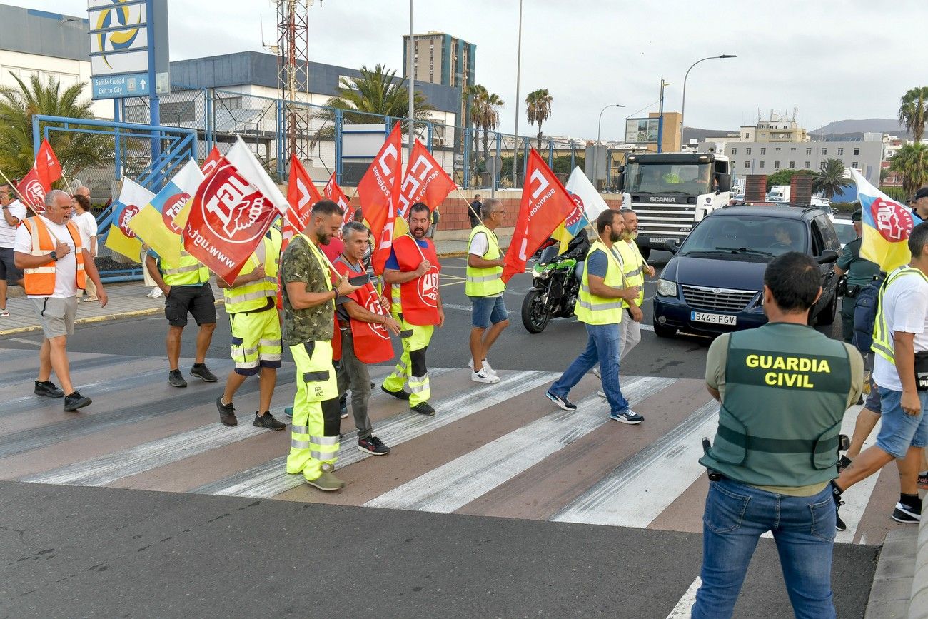 La primera jornada de la huelga de transporte no deja incidencias destacables en Las Palmas