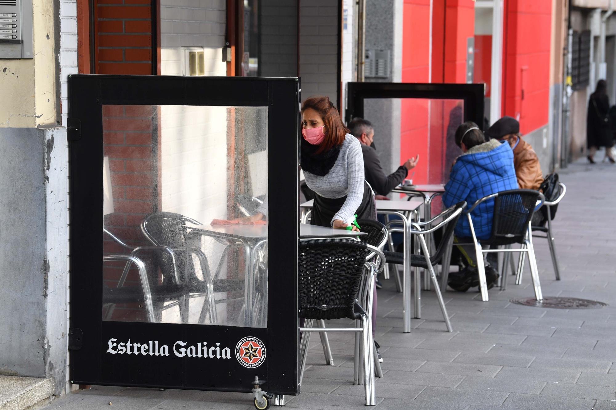 La reapertura de terrazas en A Coruña