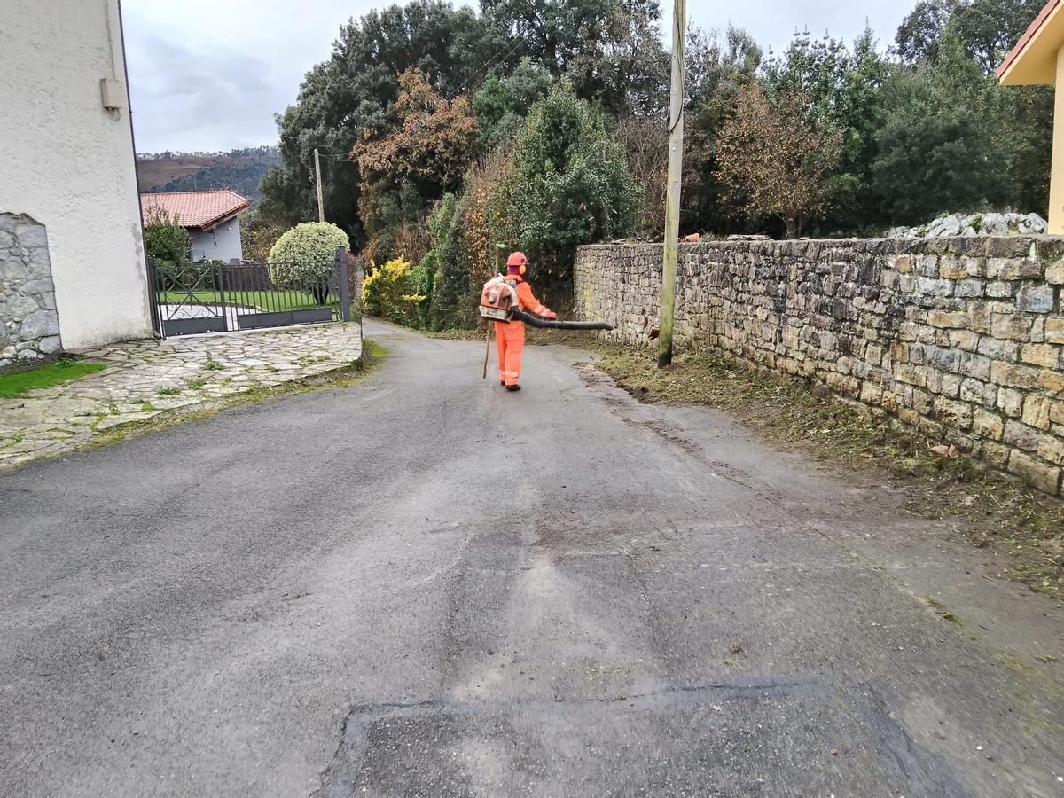 Obras de limpieza y desbroce en varios pueblos de Llanes Obras de limpieza y desbroce en varios pueblos de Llanes