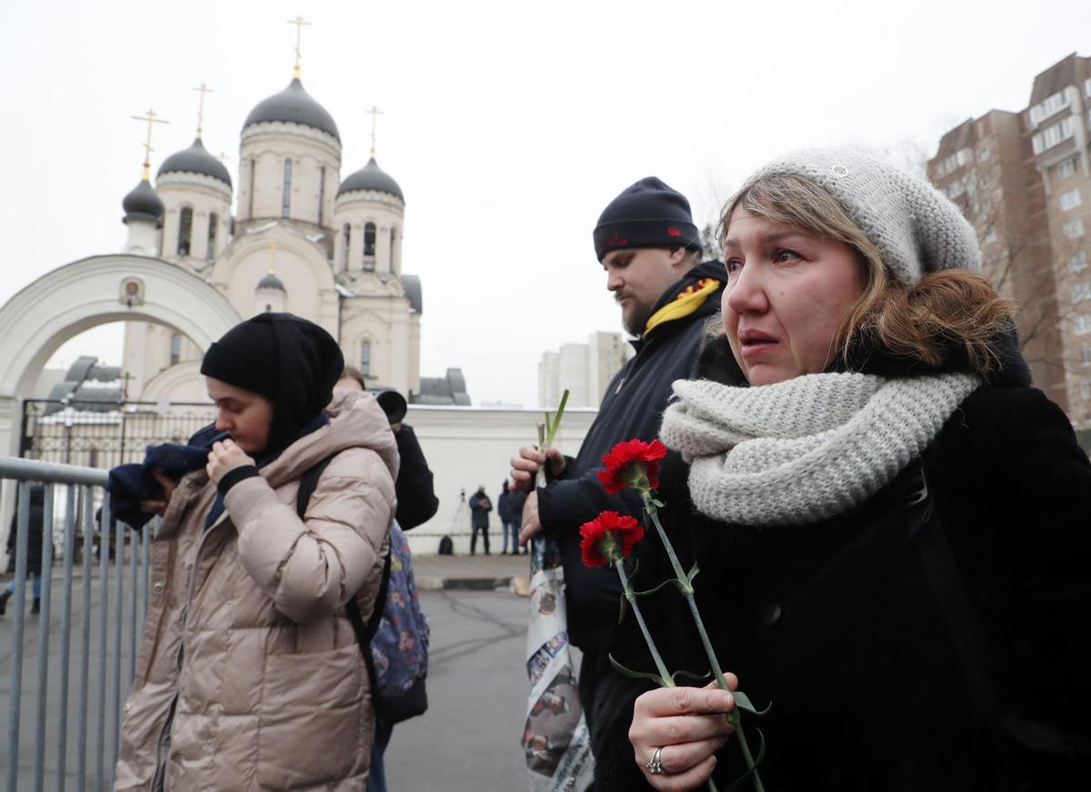 Funeral y ceremonia de despedida del político opositor ruso Alexei Navalny en Moscú