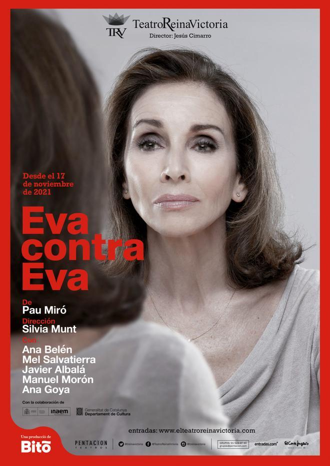 Cartel de la obra 'Eva contra Eva', protagonizada por Ana Belén