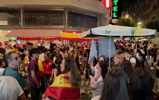 Las pantallas gigantes toman las calles de Morrazo par ver el Mundial
