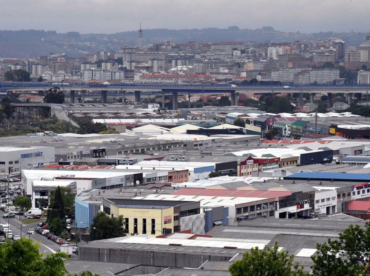 Vista aérea del polígono de Pocomaco. |  Víctor Echave